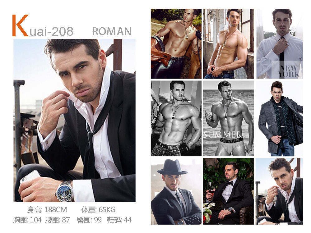 8国外男模特-ROMAN